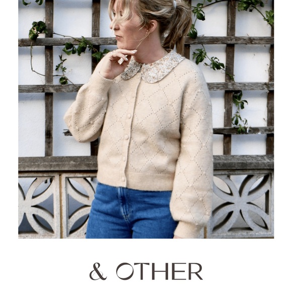 & other stories beaded pear cardigan NWT - Picture 6 of 6